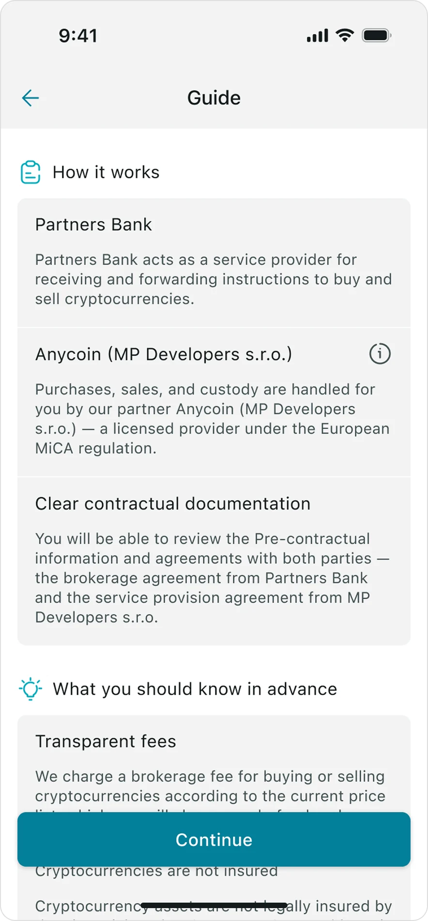 User’s Guide screen